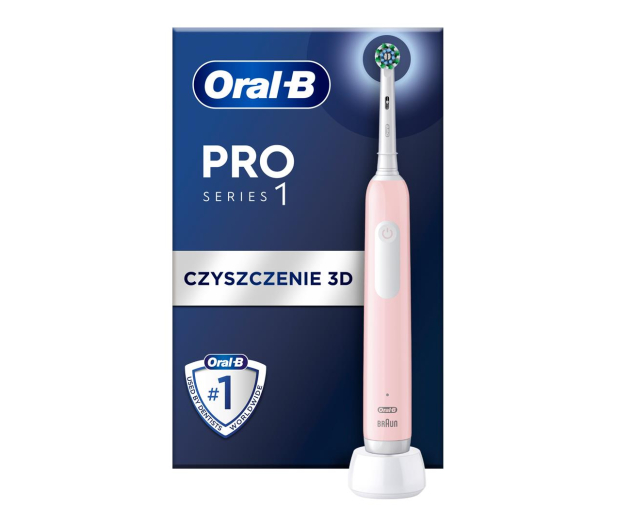 Oral-B Szczoteczka rotacyjna Pro1 Cross Action (różowa) - 1162998 - zdjęcie 3